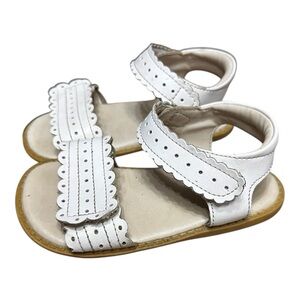Livie & Luca Posey Sandal Size 9 Leather White Slip On Strap On Shoes Comfort